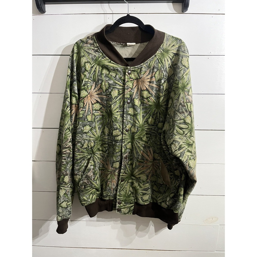 VTG DK Flatwoods Palmetto Osceola Florida Turkey Deer Hog Hunting Camo XL Jacket